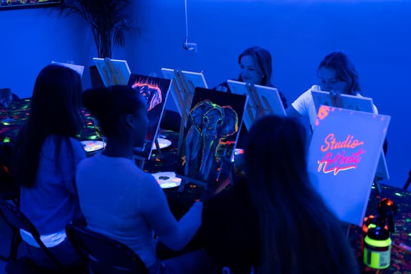 Glow in the dark painting